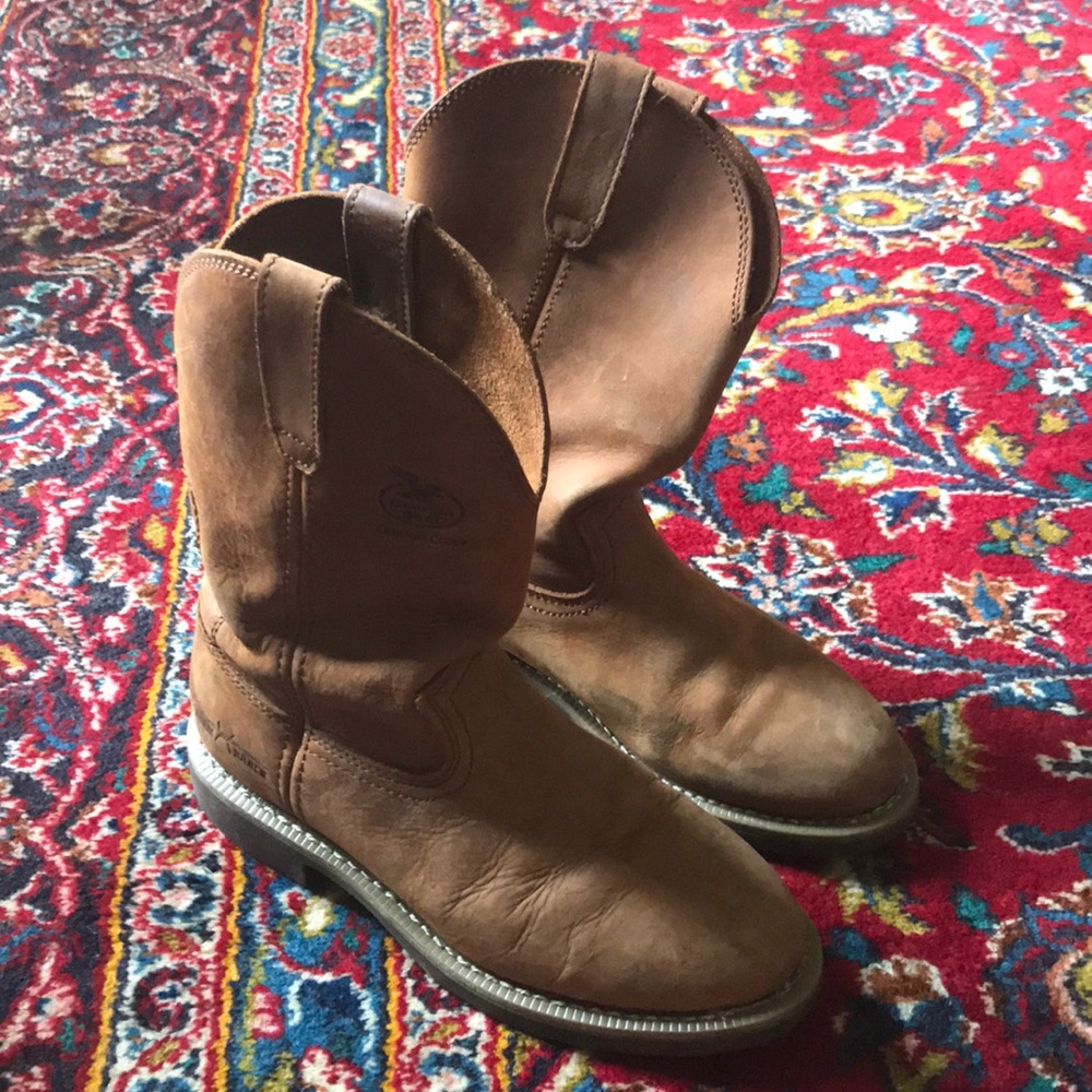 Georgia Boot men comfort core! Tan cowboy boots